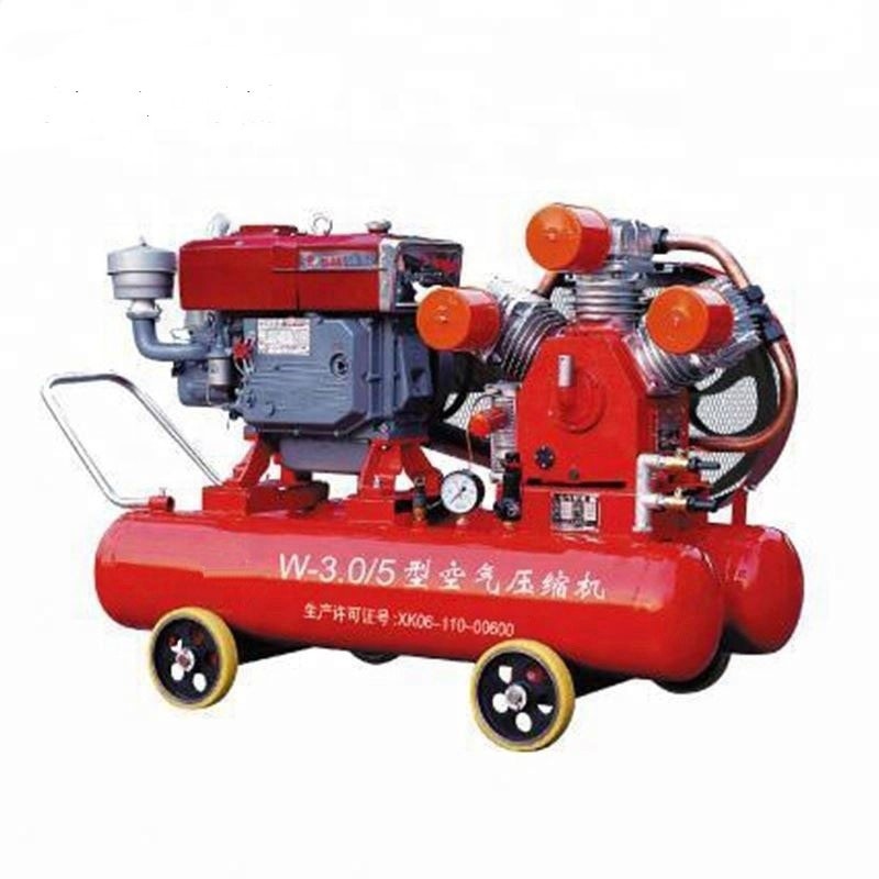 W-3/5 3 Cylinder 5 Bar Small Diesel Piston Type Air Compressor